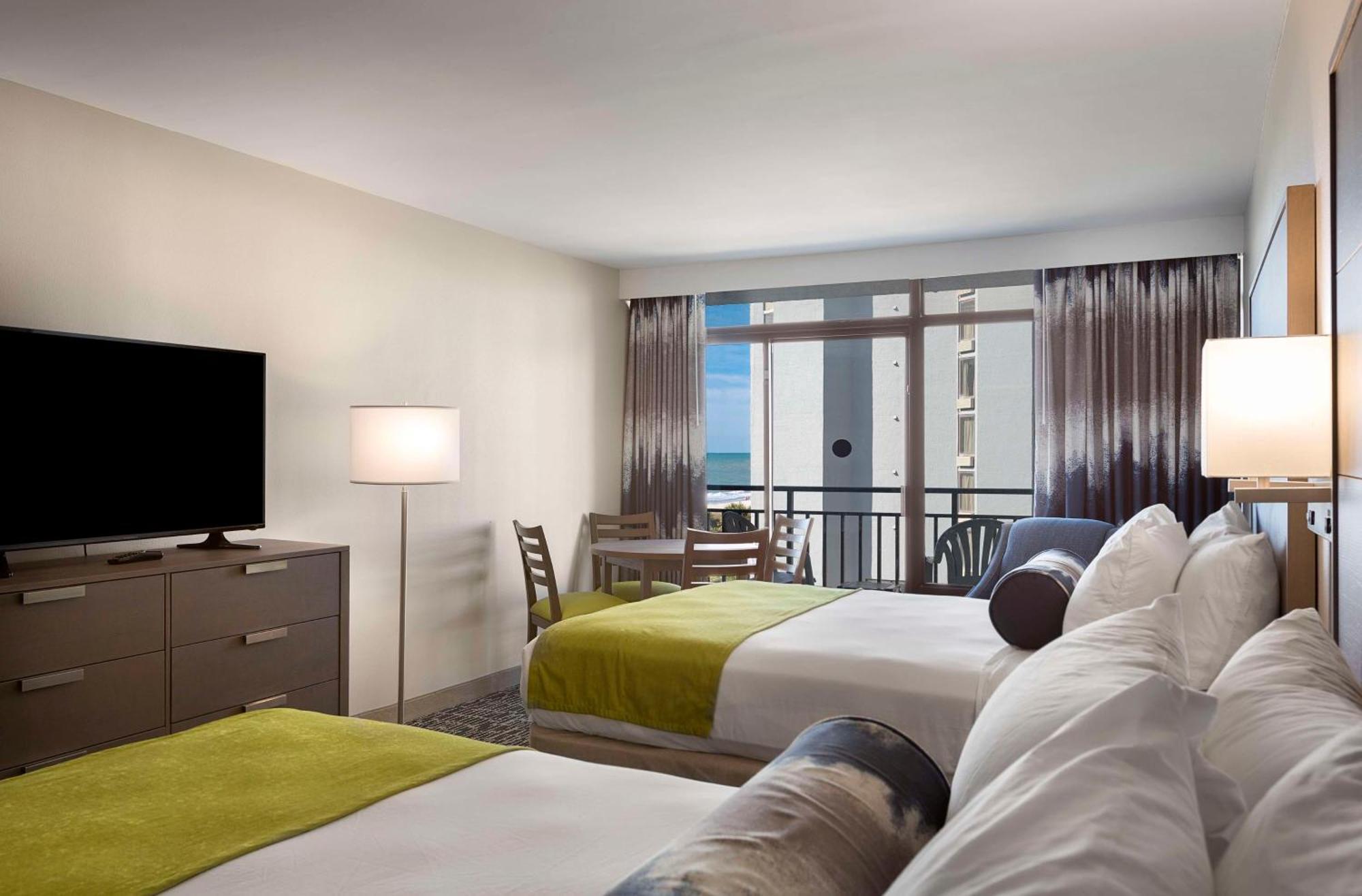 Queen Room Two Queen Beds Partial Ocean View Non-Smoking