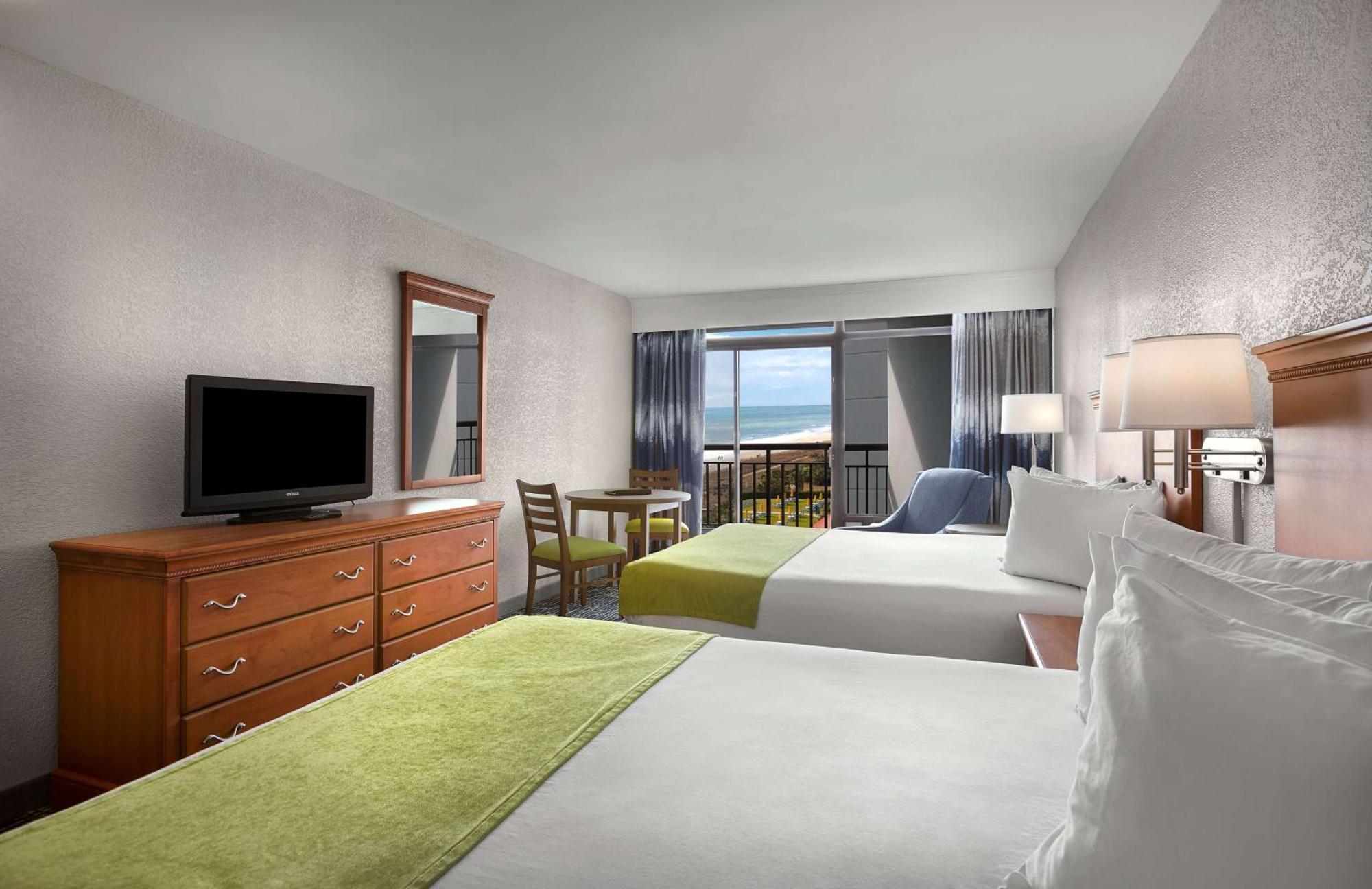 Queen Room Two Queen Beds Balcony Partial Ocean View or Non-Smoking