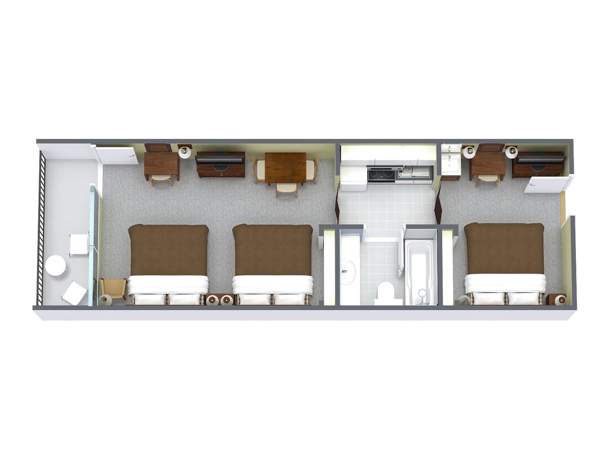 2 Bedroom Oceanfront Efficiency (Suite) with 3 Queen Beds - A2,646652562:JPEG