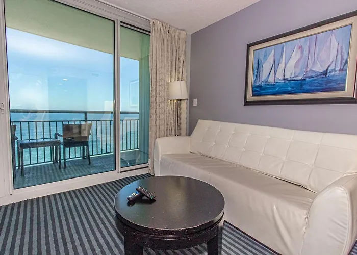 Direct Oceanfront Oceans One Resort 1603 Beautiful Condo Sleeps 6 Myrtle Beach with Pool