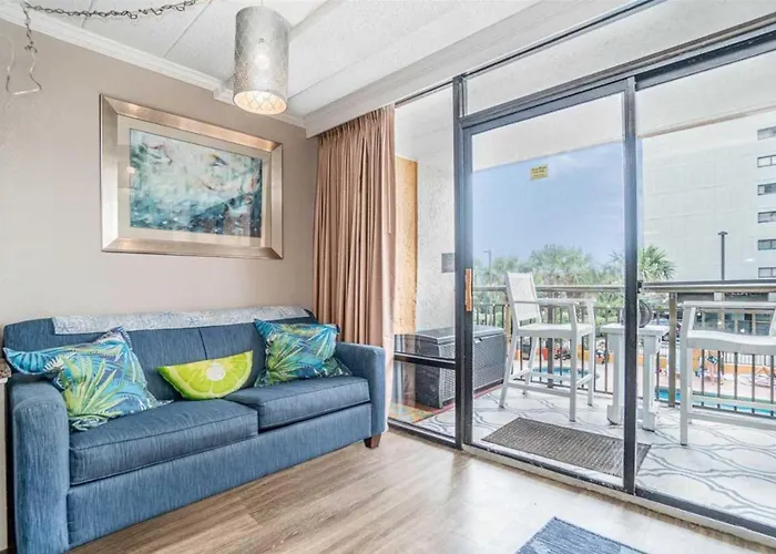 Pet friendly Ocean View Suite With Beachy Decor And Accents Caravelle Resort 206 Sleeps 6 Guests Myrtle Beach