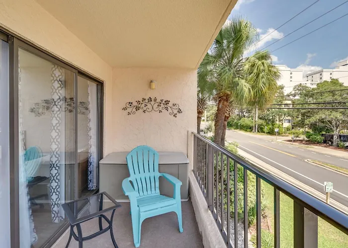 Myrtle Beach Condo With Balcony Walk To Ocean!