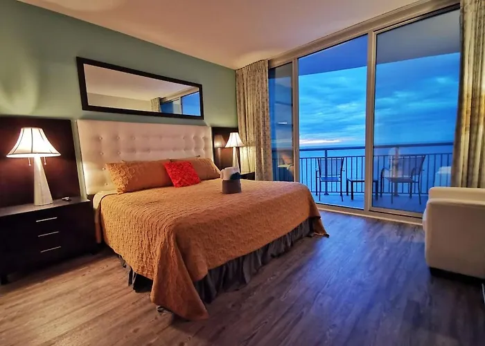 Pet friendly Oceanfront Paradise Sleeps 10 W Stunning Sunrises Myrtle Beach