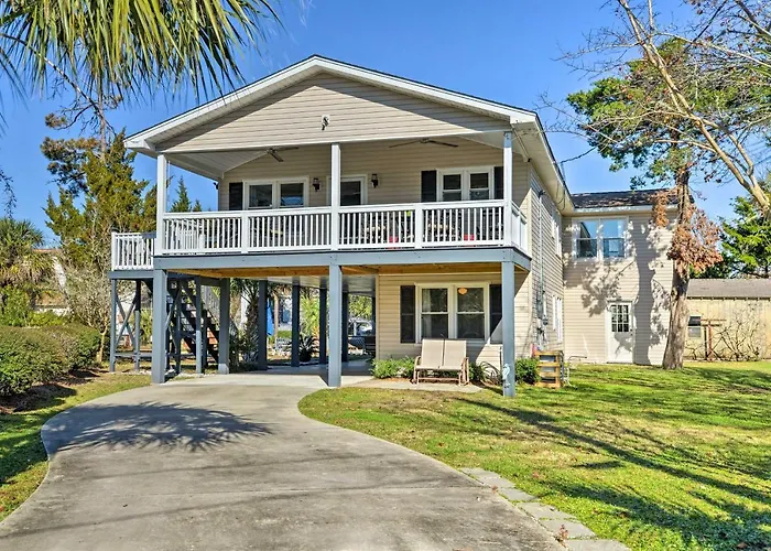 Surfside Beach Canal-Front Home Walk To Beach! Myrtle Beach